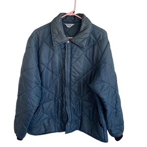 Vintage Big Smith Jacket Workwear Coat Men’s Size XL Blue Quilted Nano Puffer